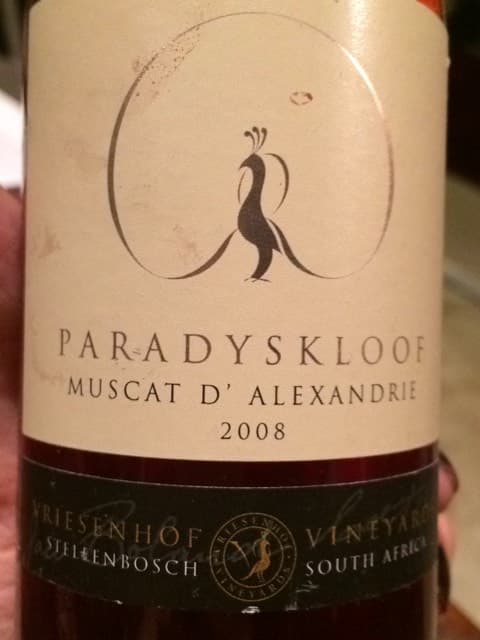 Paradyskloof Muscat d'Alexandrie