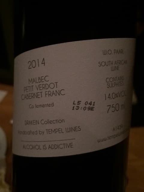 Malbec - Petit Verdot - Cabernet Franc