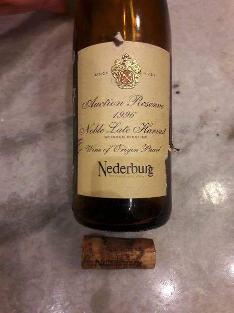 Auction Reserve Noble Late Harvest Weisser Riesling