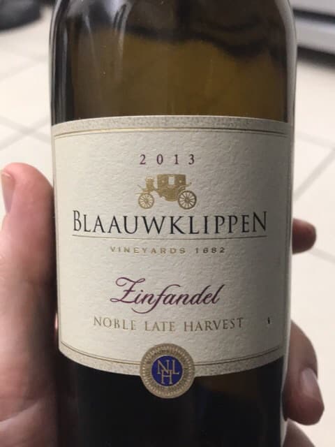 Noble Late Harvest Zinfandel