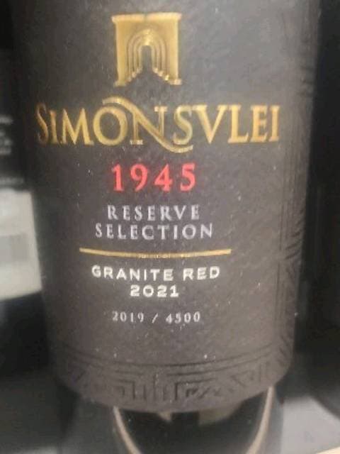1945 Reserve Selection Granite Red
