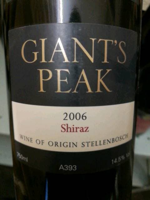 Giant's Peak Shiraz