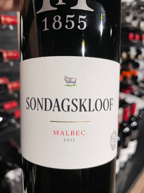 Sondagskloof Malbec