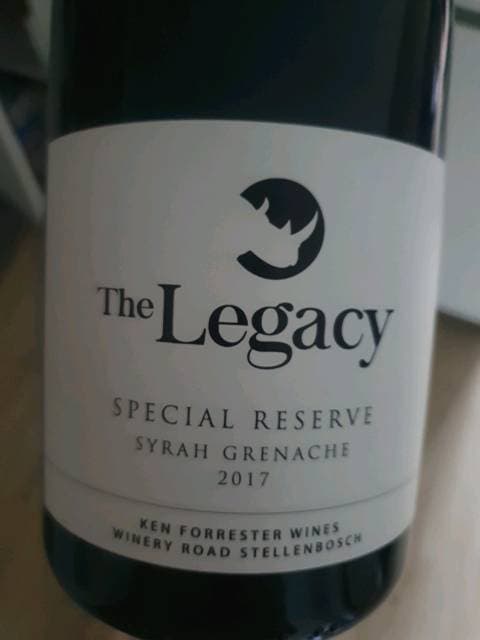 The Legacy Special Reserve Syrah - Grenache