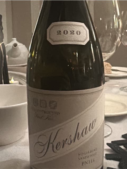 Deconstructed Pinot Noir Kogelberg Sandstone PN115 Elgin