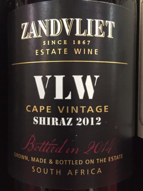 VLW Cape Vintage Shiraz
