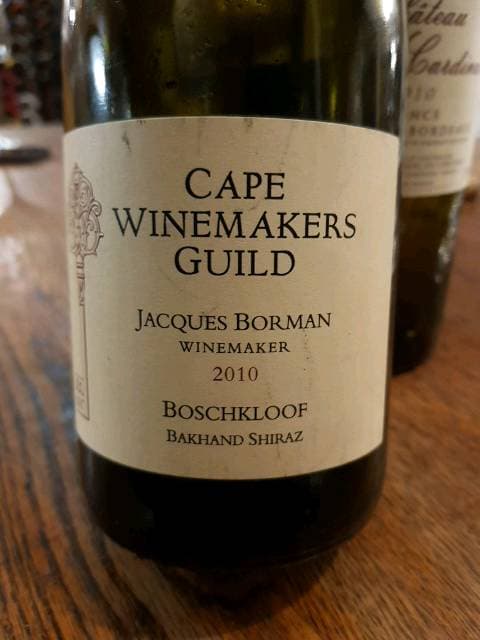 Cape Winemakers Guild Bakhand Shiraz