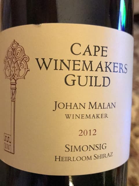 Cape Winemakers Guild Heirloom Shiraz
