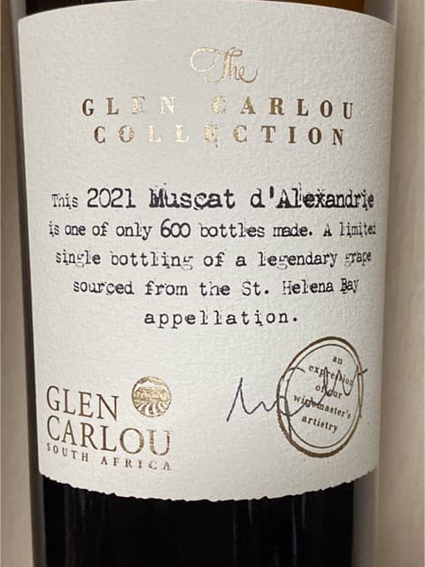 The Glen Carlou Collection Muscat d’ Alexandrie