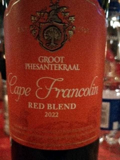Cape Francolin Red Blend
