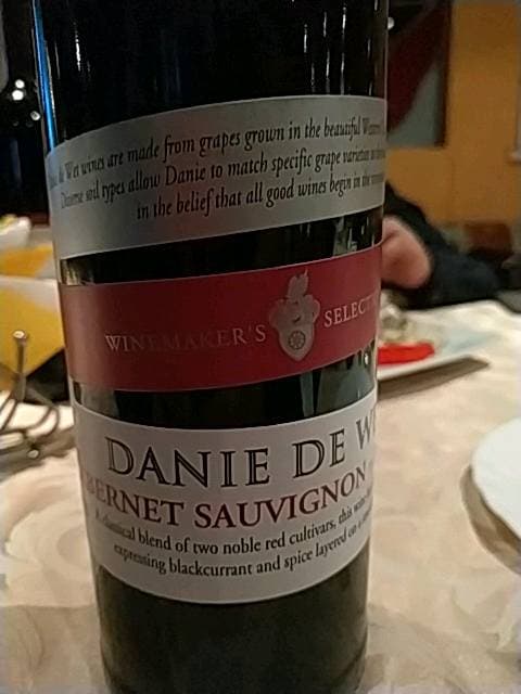Danie de Wet Winemakers Selection Cabernet Sauvignon - Merlot