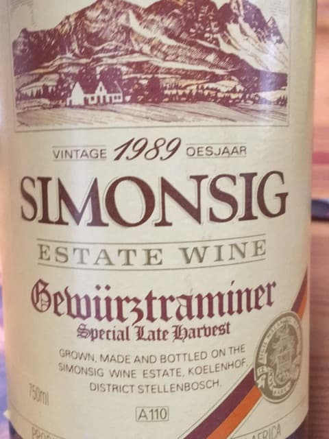 Special Late Harvest Gewürztraminer