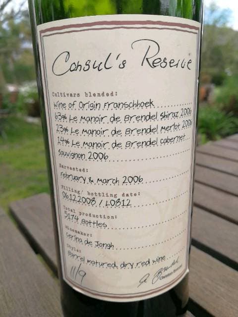 Consul's Reserve Red Blend