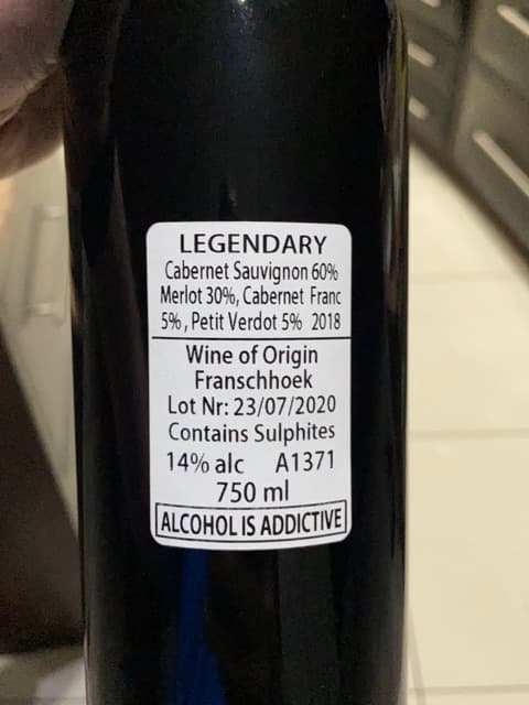 Legendary Red Blend