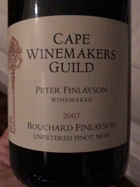 Cape Winemakers Guild Unfiltered Pinot Noir