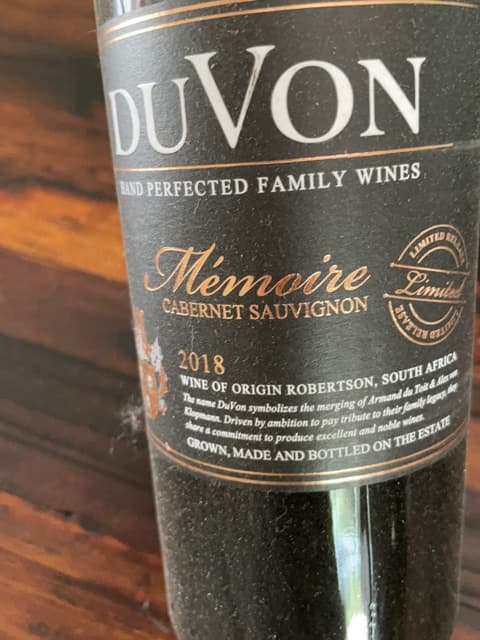 Mémoire Cabernet Sauvignon