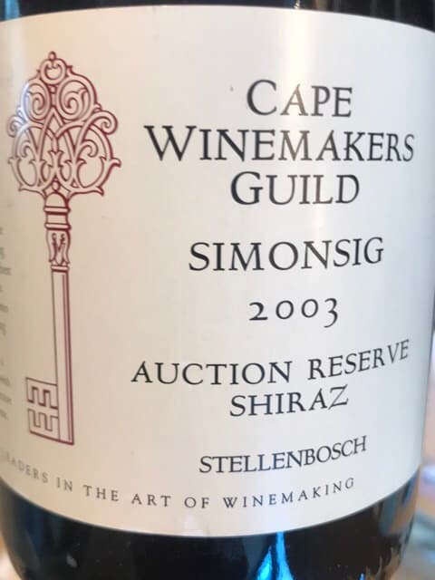 Cape Winemakers Guild Auction Reserve Shiraz