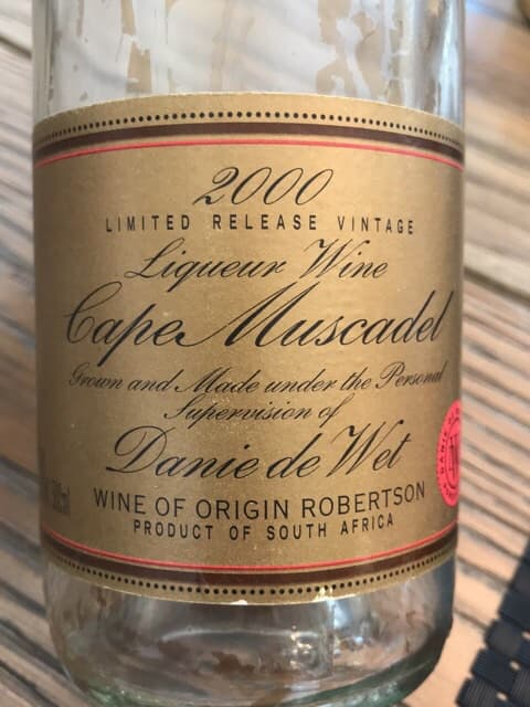 Danie de Wet Cape Muscadel
