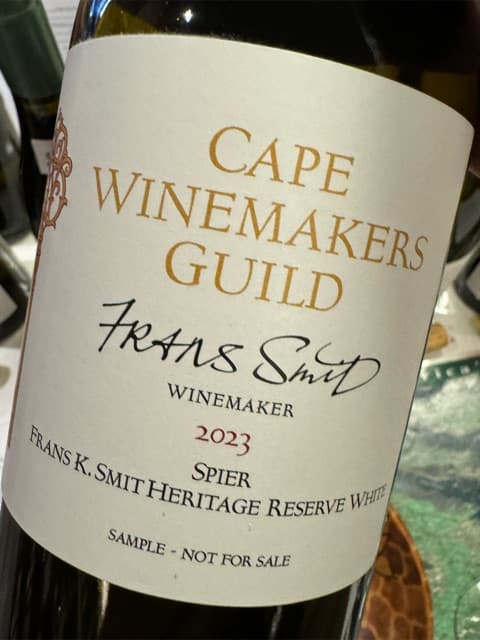 Cape Winemakers Guild Frans K Smit Heritage Reserve White