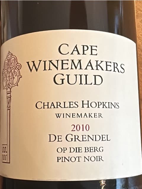 Cape Winemakers Guild Op Die Berg Pinot Noir