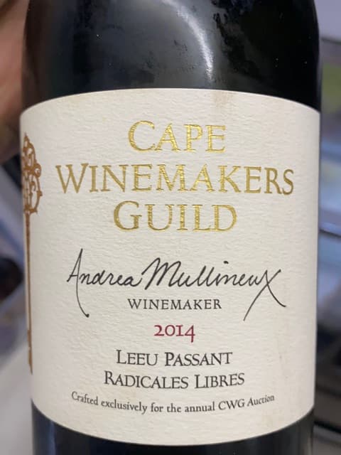 Leeu Passant Radicales Libres Cape Winemakers Guild