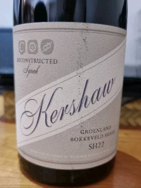 Deconstructed Groenland Bokkeveld Shale SH22 Syrah