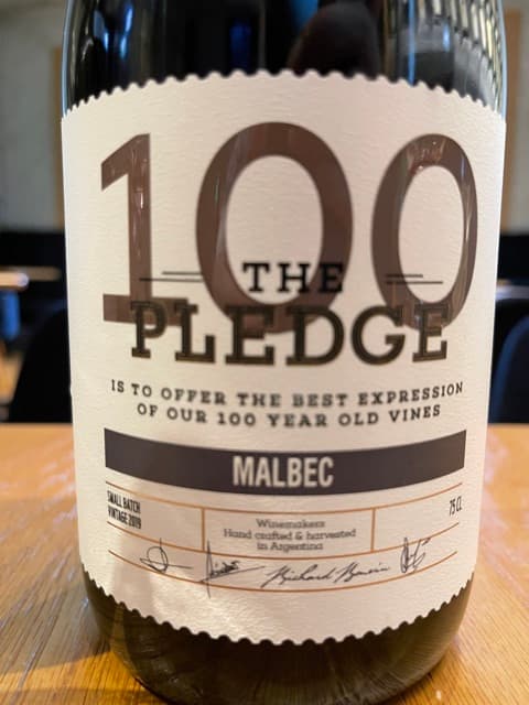 The Pledge 100 Malbec