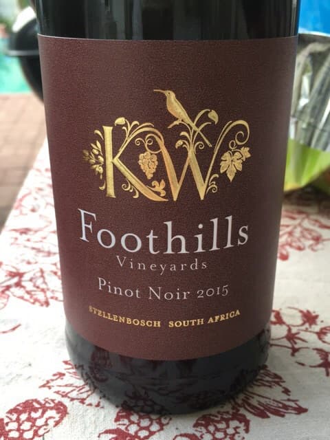 Foothills Vineyards Pinot Noir