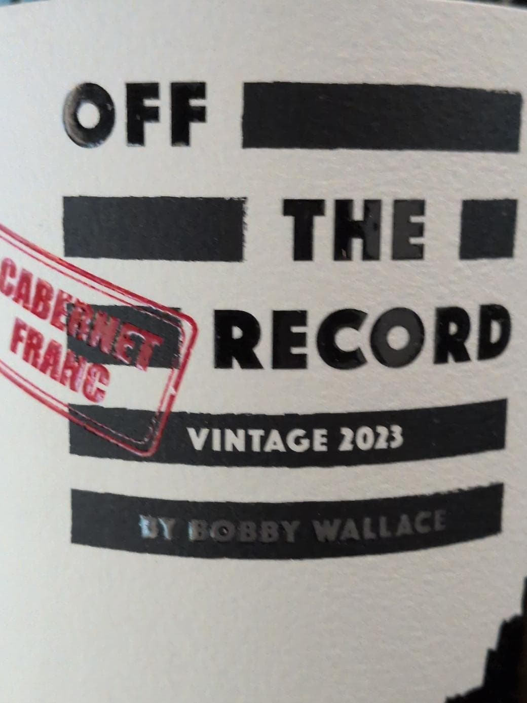 Off The Record Cabernet Franc
