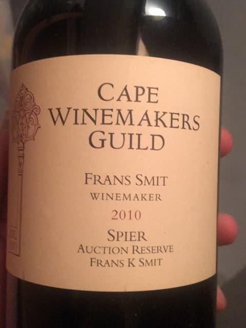 Cape Winemakers Guild Auction Reserve Frans K Smit