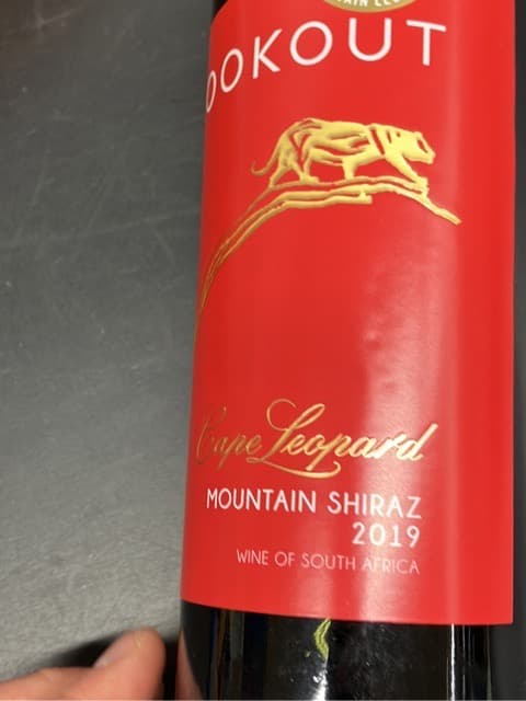 The Lookout Cape Leopard Mountain Shiraz