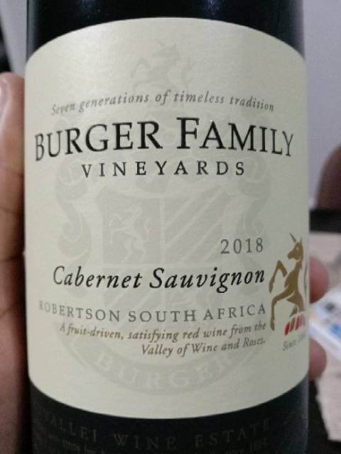 Burger Family Vineyards Cabernet Sauvignon