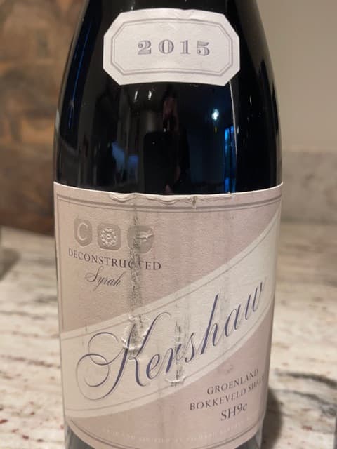 Deconstructed Groenland Bokkeveld Shale SH9c Syrah