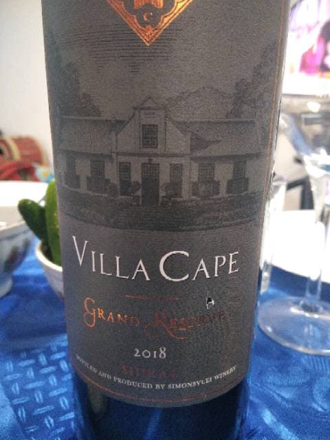 Villa Cape Grand Reserve Shiraz