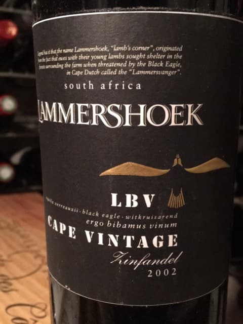 LBV Cape Vintage Zinfandel