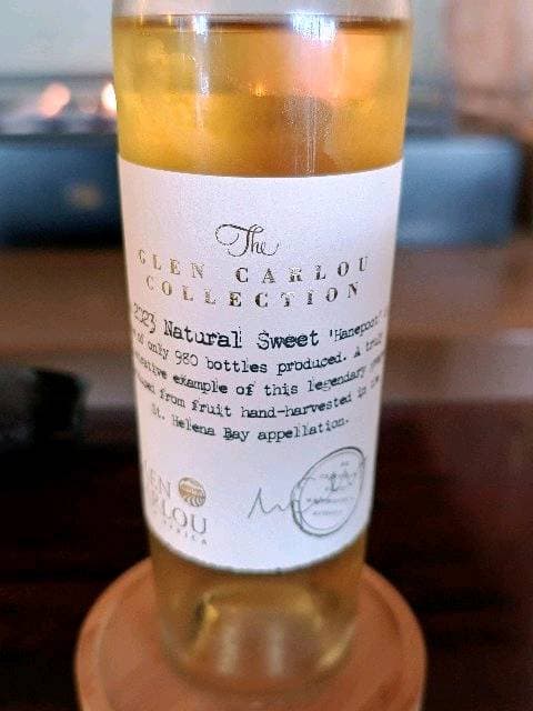 Hanepoot The Glen Carlou Collection Natural Sweet