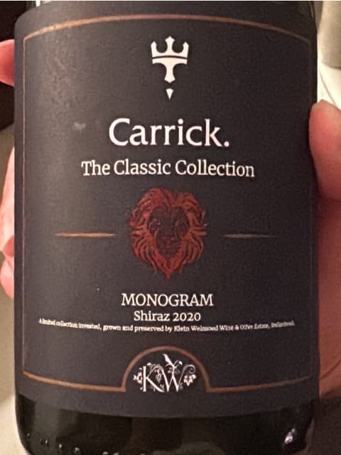 Carrick The classic Collection Monogram Shiraz