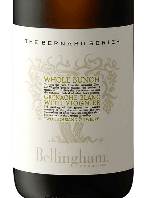 The Bernard Series Whole Bunch Grenache Blanc - Viognier